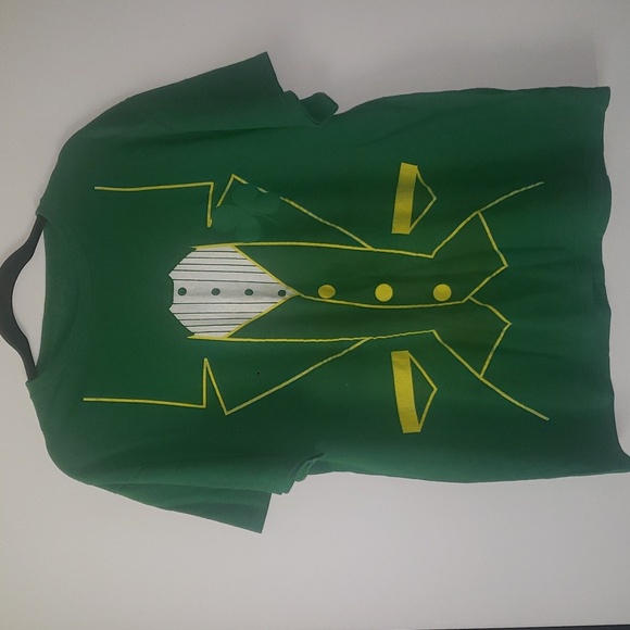 St Patricks Day Fun Men Green T Shirt Size Large shortsleeves green white yellow - Picture 5 of 5